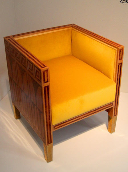 Armchair (1903) by Koloman Moser at Leopold Museum. Vienna, Austria.