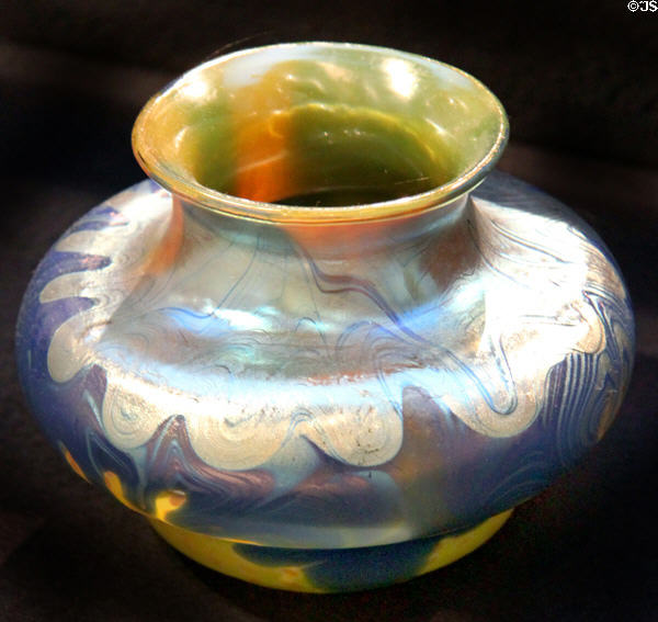 Viennese glass vase (1900) by Franz Hofstätter at Leopold Museum. Vienna, Austria.