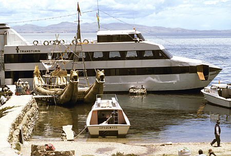 Sun Island Harbor. Bolivia.