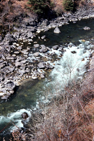 Chhuzom River between Paro & Thimpu. Bhutan.