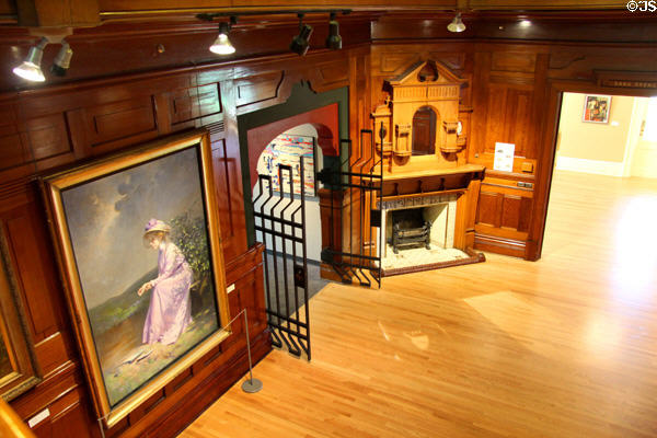 Stairway hall at Art Gallery of Greater Victoria. Victoria, BC.