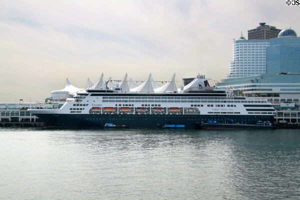Holland America Line cruise ship Veendam at Canada Place. Vancouver, BC.