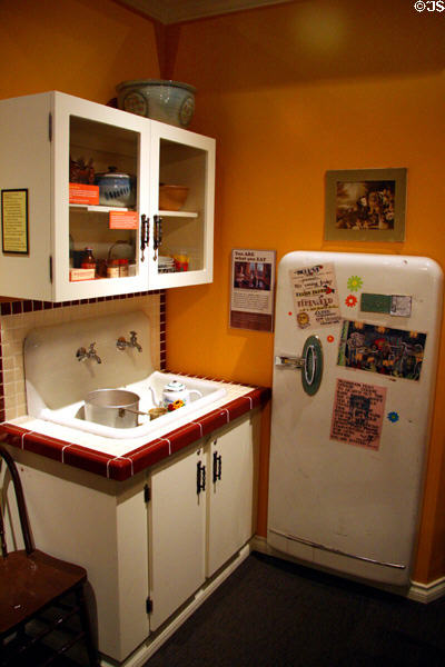 Antique kitchen at Vancouver Museum. Vancouver, BC.