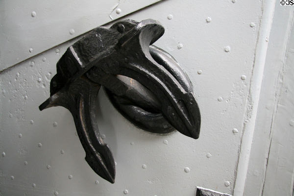 Anchor of RCMP St. Roch at Vancouver Maritime Museum. Vancouver, BC.