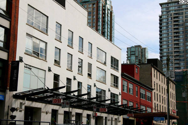 Yaletown heritage buildings repurposed to shops & studios. Vancouver, BC.