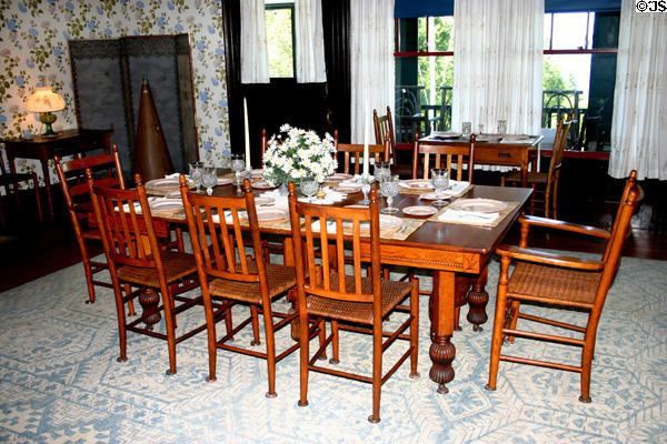 Dining room at FDR's Campobello. NB.