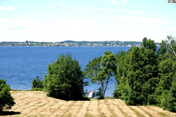 Looking from Campobello Island in New Brunswick across the channel to Eastport, Maine. NB.