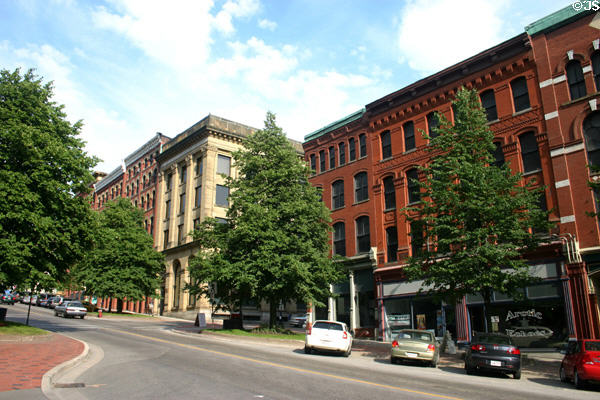 Heritage buildings (c1878) on King Street. Saint John, NB.