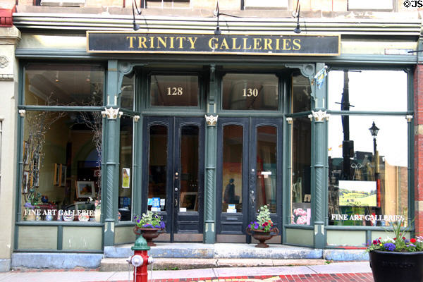 Cast iron storefront windows (128-30 Germaine St.). Saint John, NB.