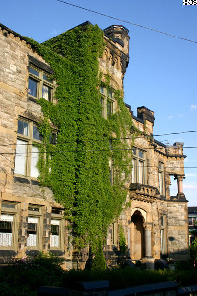 Simeon Jones' Caverhill Hall (1881-4) at Sydney & Mecklenburg Streets. Saint John, NB.