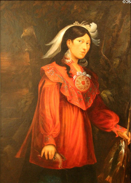 Josephte Ourné (c1840) by Joseph Légaré at National Gallery of Canada. Ottawa, ON.