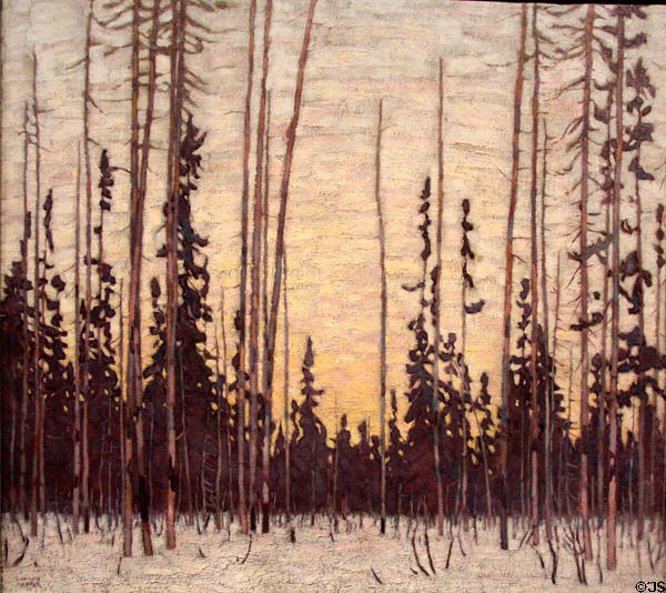 Winter Morning painting (1914) by Lawren S. Harris at National Gallery of Canada. Ottawa, ON.