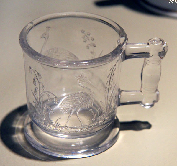 Tom Thompson's glass baby cup at Tom Thompson Art Gallery. Owen Sound, ON.