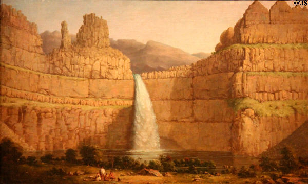 Peluce Fall painting (1848-56) by Paul Kane at Royal Ontario Museum. Toronto, ON.