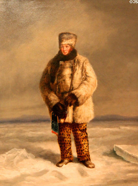 Lt. Robert McClure painting (1847) by Cornelius Krieghoff at Art Gallery of Ontario. Toronto, ON.