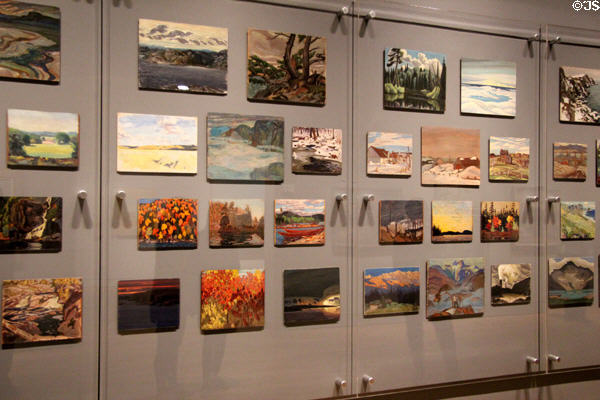 Canadian Group of Seven sketch board collection at Art Gallery of Ontario. Toronto, ON.