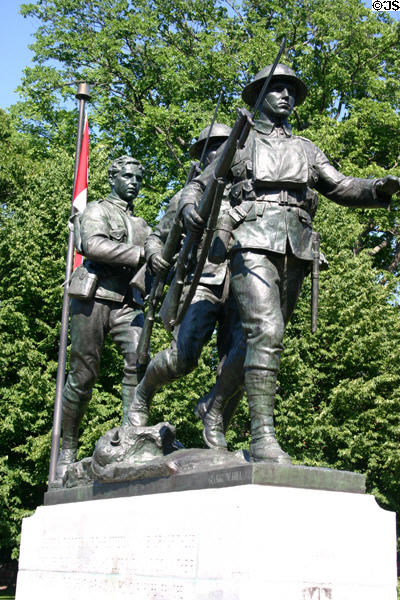 WW I memorial in front of Province House. Charlottetown, PE.