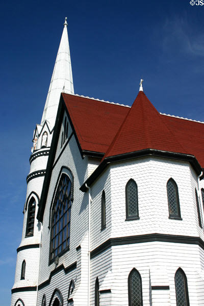 Polygonal towers of St. Mary's Church Indian River. PE.