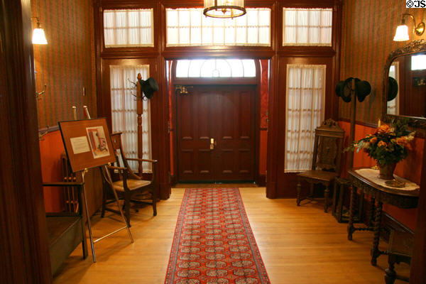Interior of front entrance of Saskatchewan Government House. Regina, SK.