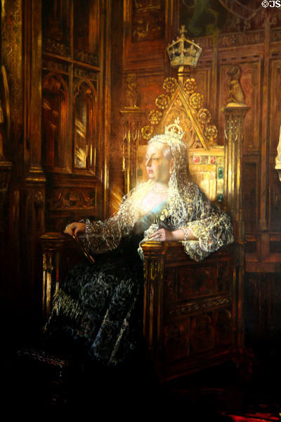 Portrait of Queen Victoria in Saskatchewan Government House. Regina, SK.