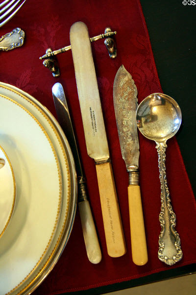 Original silverware of Saskatchewan Government House. Regina, SK.