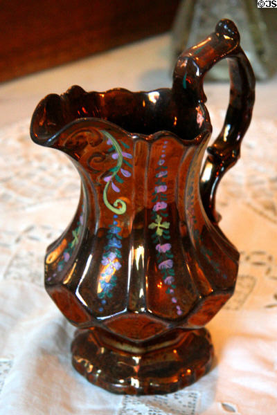 Lusterware pitcher in Saskatchewan Government House. Regina, SK.