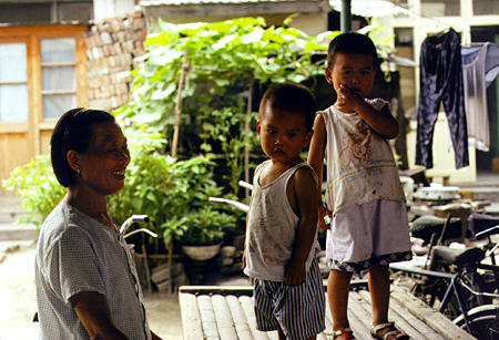 Children in Beijing. China.