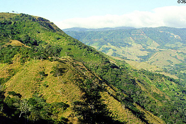 View from the road to Monteverde. Costa Rica.