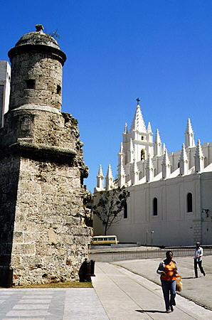 Baluarte del Angel & Iglesia del Angel, Havana. Cuba.