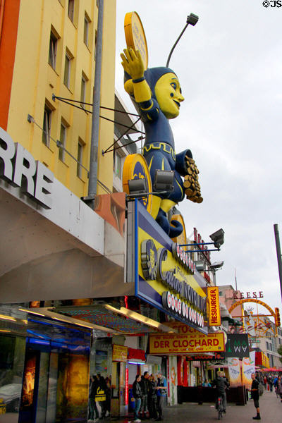 Street in Reeperbahn. Hamburg, Germany.