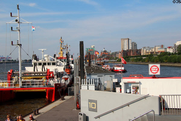 Altona, the western part of greater Hamburg, on the Elbe River. Hamburg, Germany.