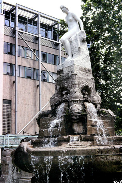 Fairy Tales aka Playhouse fountain (Märchen-oder Shauspielhaus-Brunnen) (1910, reconstructed 2006) by Friedrich Christoph Hausmann, near new Opera House. Frankfurt am Main, Germany.