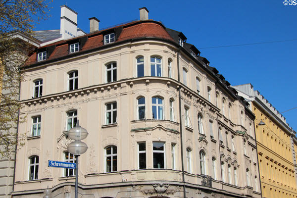 Building opposite Marienhof. Munich, Germany.