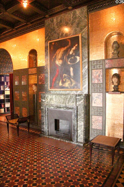 Neo Grecian-style but modern reception room by Franz von Stuck at Villa Stuck Museum. Munich, Germany.