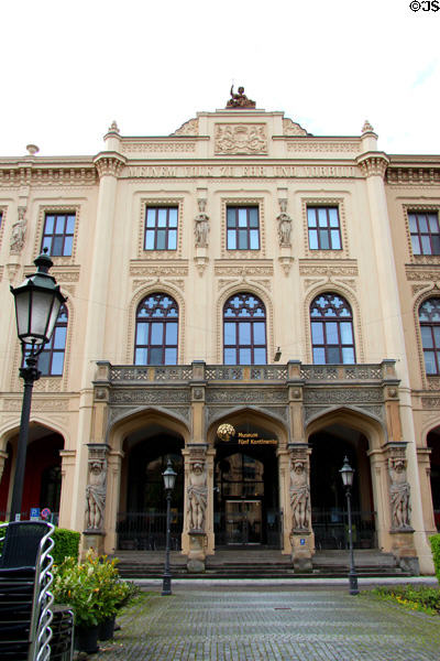 Entrance of Five Continents Museum. Munich, Germany.
