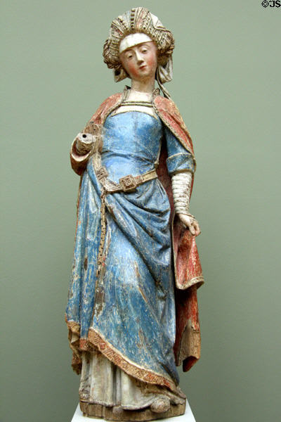 Holy Woman wood carving from Entombment of Christ scene (c1510) from Brabant at Bode Museum. Berlin, Germany.