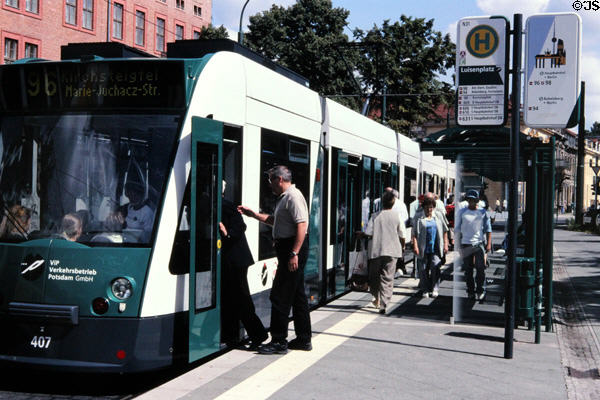 Luisenplatz tram stop. Potsdam, Germany.