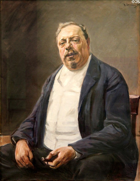 Baron Alfred von Berger portrait (1905) by Max Liebermann at Hamburg Fine Arts Museum. Hamburg, Germany.