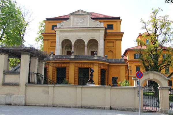 Lenbachhaus (Luisenstraße 33) originally the house of Munich painter Franz von Lenbach, it became an art museum in 1929. Munich, Germany.