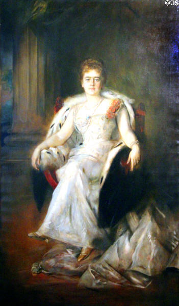 Lolo von Lenbach portrait by Franz von Lenbach at Lenbachhaus. Munich, Germany.