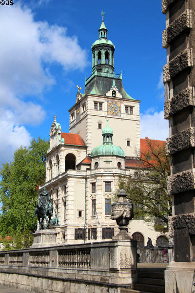 Bavarian National Museum (1894-1900) (on Prinzregenten straße). Munich, Germany. Architect: Gabriel von Seidl.
