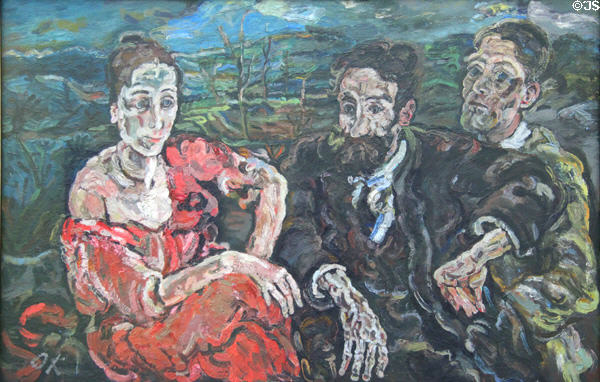 Emigrants painting (1916-7) by Oskar Kokoschka at Pinakothek der Moderne. Munich, Germany.