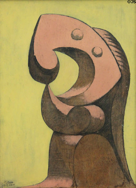 Femme painting (1930) by Pablo Picasso at Pinakothek der Moderne. Munich, Germany.