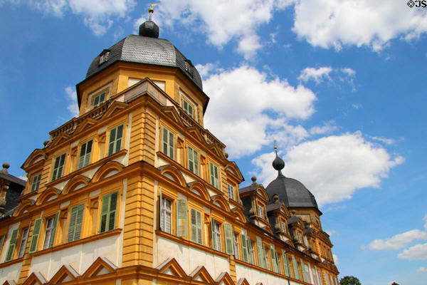 Seehof Palace upper stories detail. Bamberg, Germany.