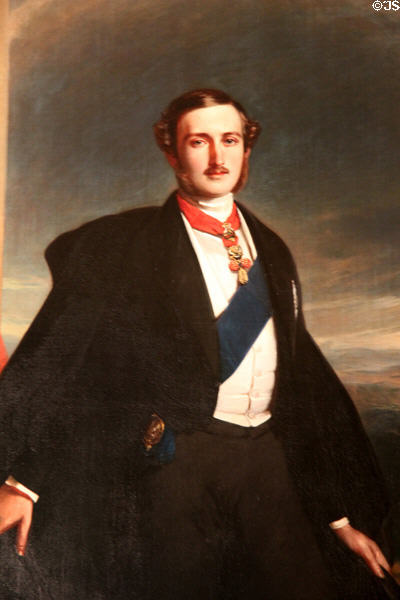 Portrait of Prince Albert at Ehrenburg Palace. Coburg, Germany.