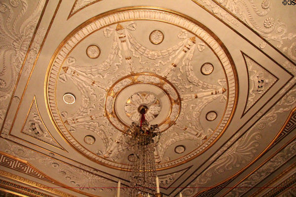 Ceiling of study at Ehrenburg Palace. Coburg, Germany.