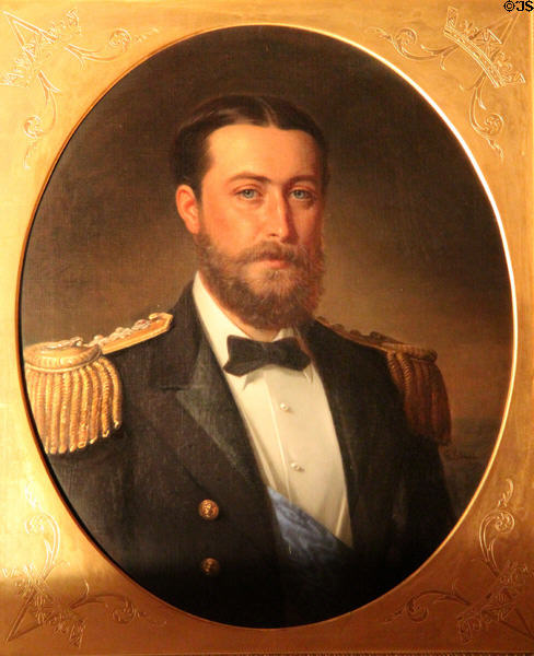 Portrait of Duke Alfred (reigned in Coburg 1893-1900) son of Queen Victoria at Ehrenburg Palace. Coburg, Germany.