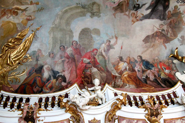 Painting by Franz Georg Herrman at Kempten Residenz. Kempten, Germany.