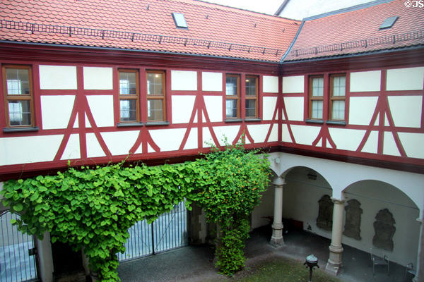 Courtyard at Ulmer Museum. Ulm, Germany.
