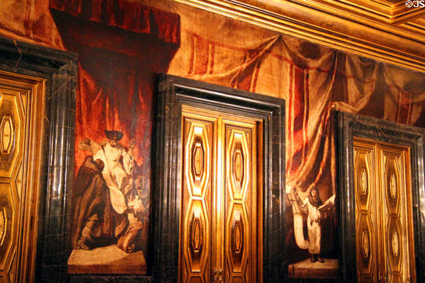 Hall of Chronicles (Saló de Cròniques) murals (1928) by Josep Maria Sert at Barcelona City Hall. Barcelona, Spain.